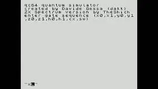 qzx - Quantum Simulator for the ZX Spectrum