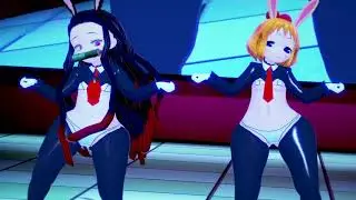 「Nezuko & Peashy」 SISTAR - Shake It 【MMD 4K 60fps】
