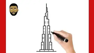 HOW TO DRAW BURJ KHALIFA