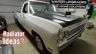 Dodge d150 Coilover and Radiator ideas,Going to Small Tire. suspension  upgrades coming.