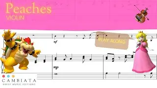 Peaches - Solo violin (Play Along)