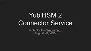 YubiHSM2 Connector Service Installation