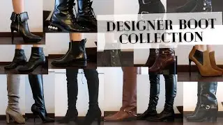 DESIGNER SHOE COLLECTION (BOOTS) 2021 I Try on and Review ft. Chanel, Louboutin, Stuart Weitzmann