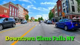 Downtown Glens Falls NY Glen St Heading South