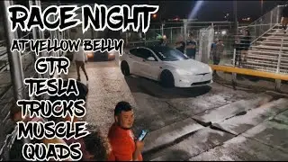 RACE NIGHT AT YELLOW BELLY- TESLA PLAID VS THE WORLD