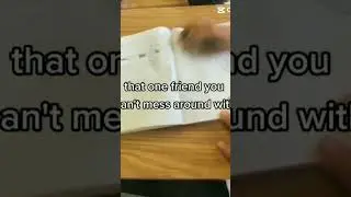 That one friend you cant mess around with#funny#school#comedy#meme#edit