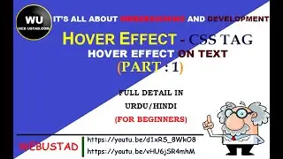 Hover tag - CSS | Text styling in CSS |Hover effect on text in HTML CSS using notepad | Html CSS