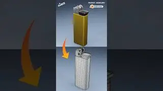 Cigarette lighter 3D Modelling in Blender 