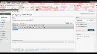 Crea Articolo con Wordpress