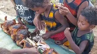 Gustong gusto talaga ng mga katutubong aeta ang inasal na manok