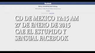 se cae facebook 27 de enero 2015