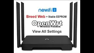 Newifi3 D2 with OPENWRT LEAN Firmware Tour View All Settings
