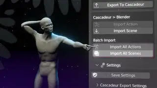 Cascadeur Bridge add-on Update - Batch Import animations and more