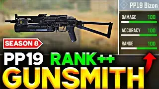PP19 BIZON Best GUNSMITH in COD Mobile SEASON 8 | PP19 Best ATTACHMENTS for RANK Match!