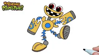 How to draw a Small Wubbox step by step | Drawing Cute Wubbox My Singing Monsters