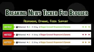 How To Add Easy and FREE News Ticker To Your Blogger Website 2022