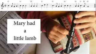 Mary had a litte lamb Initial lesson 01#sopranorecorder #easy #learning #music #songs