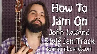 How to jam on John Legend Style Jam Track - Ukulele Improv Tutorial - E Minor Pentatonic for Ukulele