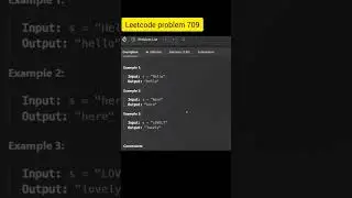 To Lower Case #leetcode #java #shorts