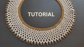 Seed bead necklace tutorial, beading tutorial step by step
