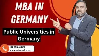 MBA in Germany I Public Universities in Germany I Explained by Dr Naresh Bhati