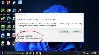 How To Fix Error 0x80070043: The Network Name Was Not Found
