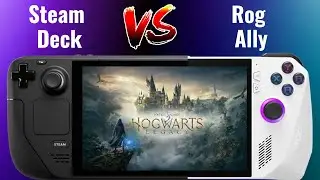 Hogwarts Legacy | FSR Quality - Low Settings | Steam Deck Vs Rog Ally Ryzen Z1 Extreme