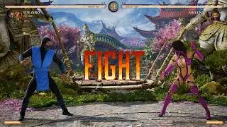 Mortal Kombat 1 - Movie Sub Zero Vs MK9 Mileena