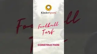 Artifical Football Turf Construction For School By KinderSports #shorts