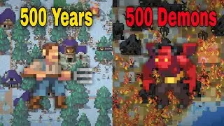 After 500 Years Population I Sent a 500 Demons In My World | Can They Survive? (WorldBox)