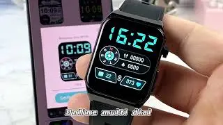 E530 Smart Watch Heart Rate Blood Oxygen Blood Pressure Sleep Monitor 1.91-Inch Trackers Black Tape
