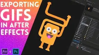 How To Export Gifs In After Effects CC 2017.2 Using Photoshop  | After Effects Tutorial 2017