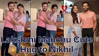 Lakshmi Manchu Cute Hug to Nikhil | Garam Mirchi