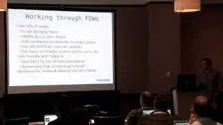 Stephen Frost: Using Postgres FDW with a sharded PostgreSQL Database