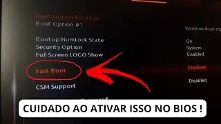 COMO ATIVAR/DESATIVAR MODO "FAST BOOT" NO BIOS GIGABYTE B450M GAMING (2024)
