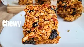 Healthy Banana Rolled Oat Bars