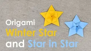 Christmas Origami Tutorials: Winter Star and Star in Star (Jane Rosemarin)
