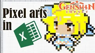 [PixelArt] Learn How To Draw Female Traveller In Excel Step By Step!