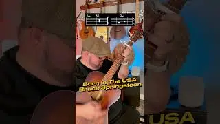 Born in the USA Guitar Tutorial! #shorts #guitar #guitarra #music #musica #youtubeshorts