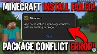 Minecraft App not installed as package conflicts with an existing package problem solve kaise kare