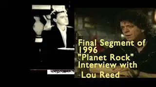 Lou Reed gives a terse interview for Planet Rock