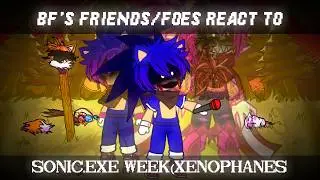 Boyfriend's Friends/Foes react to Sonic.exe week(Vs Sonic.exe//Epilepsy Warning//Part 2)