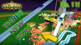 [Roblox: Theme Park Tycoon 2] SPEED BUILD EP. 11 - 3 BRAND NEW RIDES ( ELITE SUPER PARK )