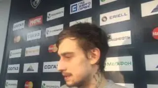 Кирилл Кабанов после матча с Авангардом
