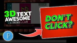 3D Popup Text In Pixellab | How To Make A 3D Text In Pixellab | Pixellab Tutorial