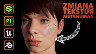 Stwórz własne tekstury dla postaci Metahuman | Blender, Unreal Engine 5, Substance 3D Painter
