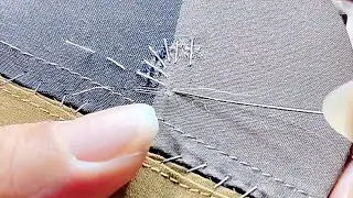 How to Invisibly Repair a Shirt Hole with a Sewing Needle
