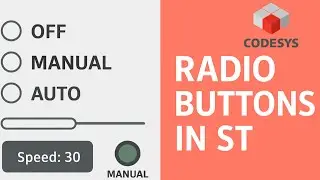 How to Use Radio Button in CODESYS Visualization 