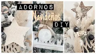 ⭐️DIY ADORNOS PARA TU ÁRBOL BONITOS Y CON BAJO PRESUPUESTO ⭐️ BOHO CHIC 🤎