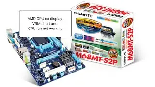 How to remove VRM OR CPU Related shorting and CPU fan not working and no display in AMD motherboards